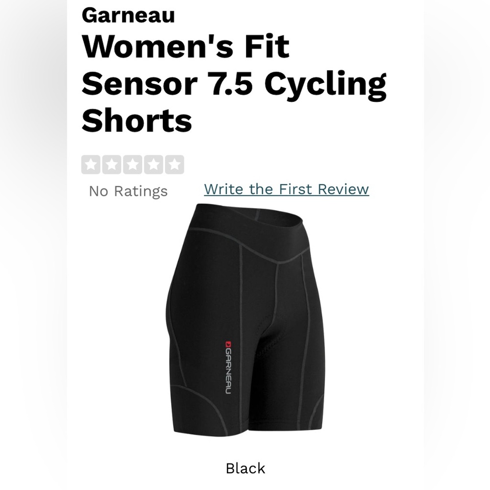Garneau women’s cycling shorts sensor 7.5 NWT